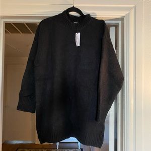 Nasty Gal Black Sweater Dress, size small
